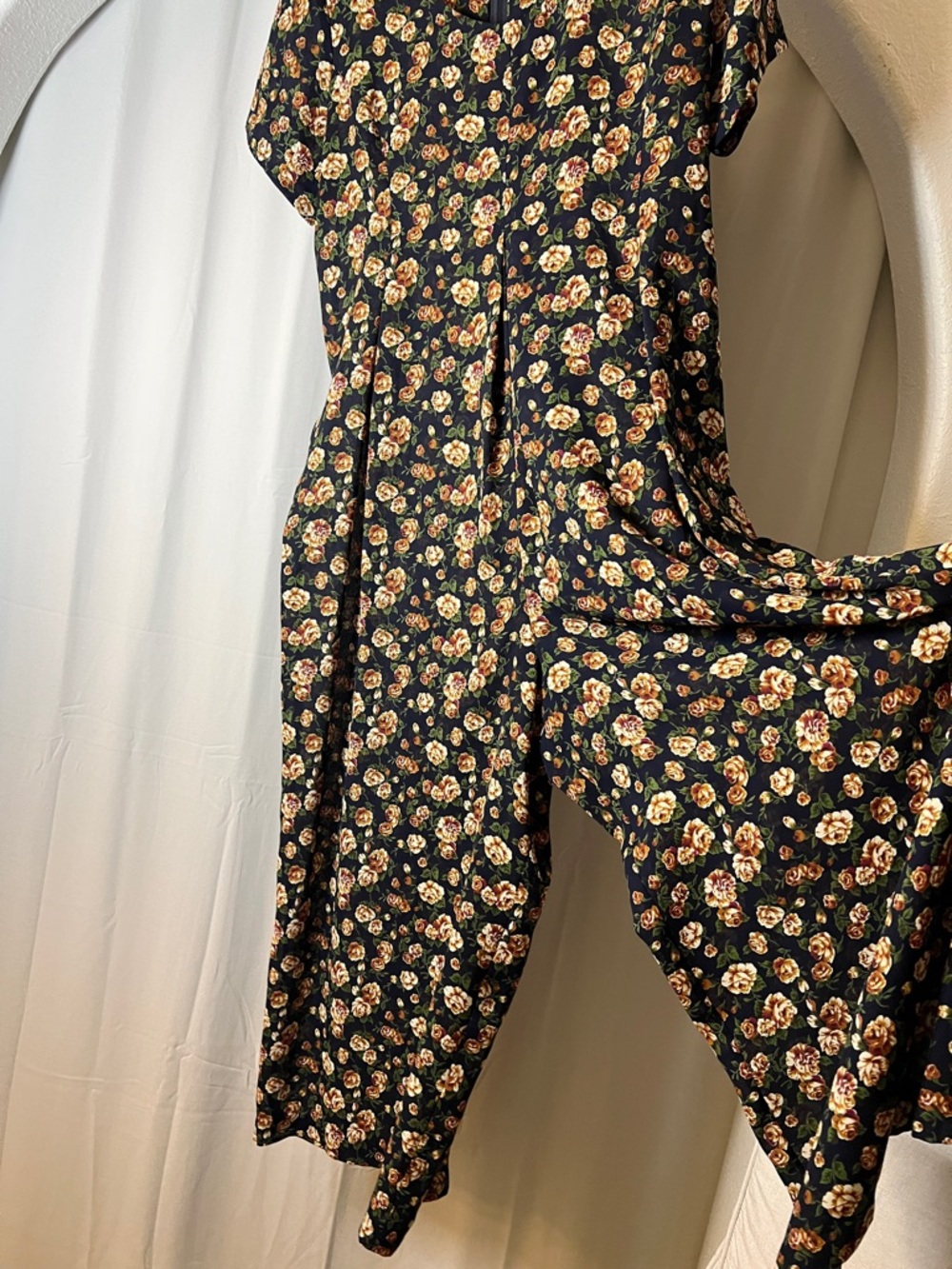 Jumpsuit 90s Flowy Floral Print